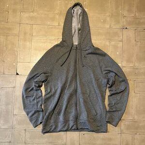 Charcoal Gray Mens Nike Dry-Fit Lightweight Zip-Up size Large